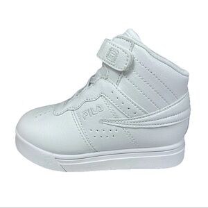 Fila Vulc 13 Toddlers Shoes  10 White On White Performance High Top Sneakers